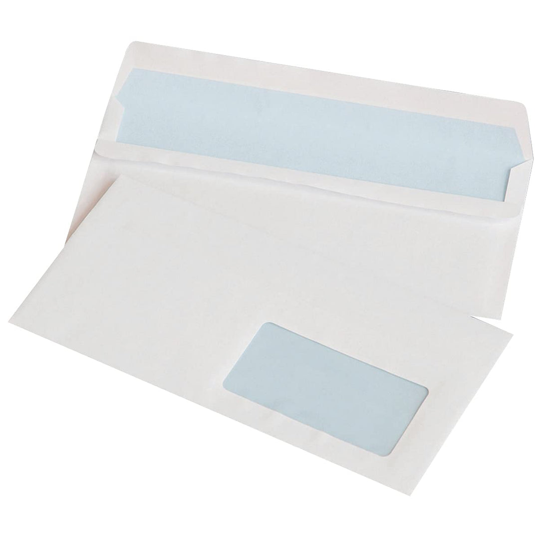 Selbstklebende Briefumschläge OFFICE PRODUCTS SK DL 110x220mm 75gsm 1000 St Mit Fenster Rechts 45x90