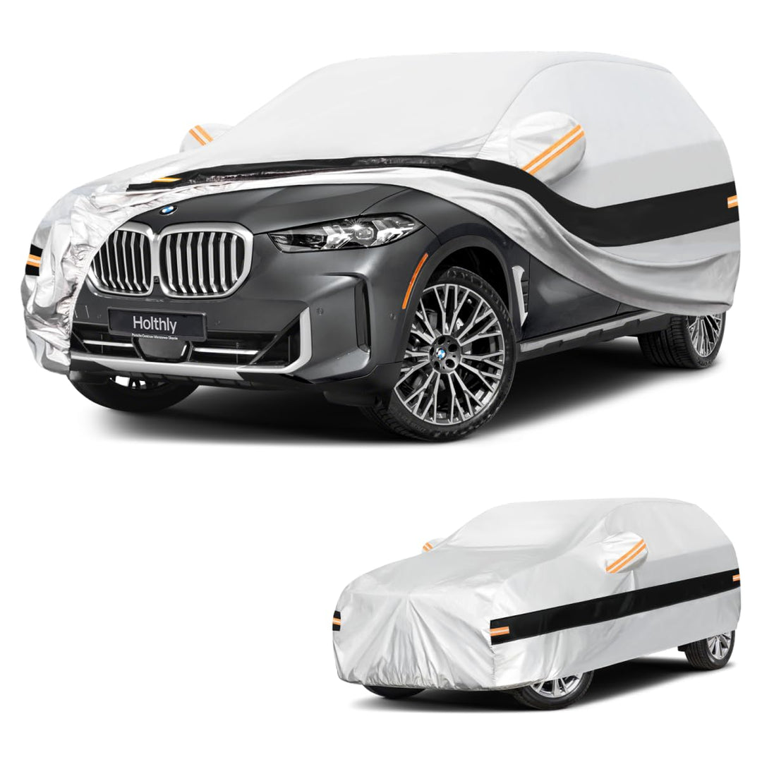 Autoabdeckung SUV Passend für BMW X5 E70/F15/G05（2007-2026） 10 Schichten Vollgarage Auto Abdeckplane