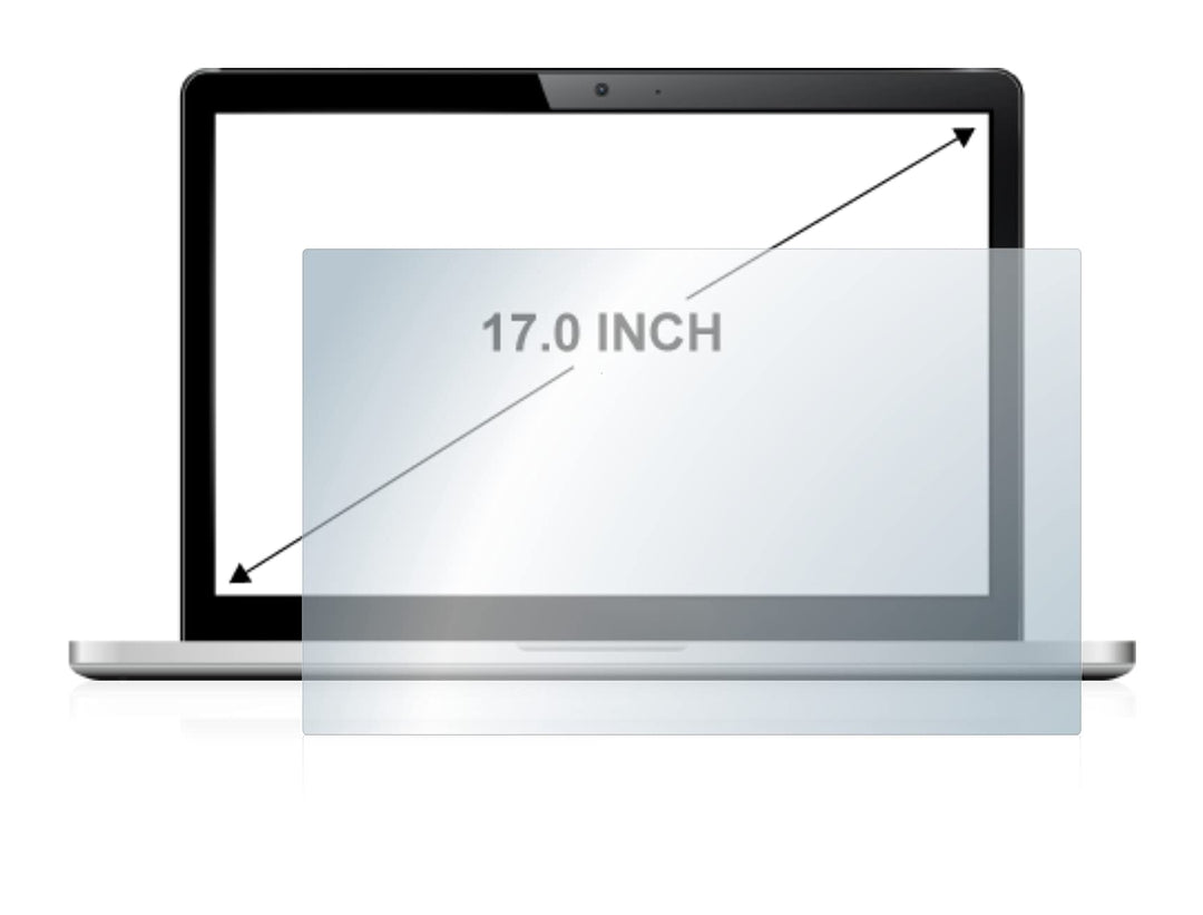 BROTECT 17" Panzerglasfolie Schutzfolie für Notebooks mit 17,0 Zoll (43.2 cm) [368 x 229 mm, 16:10]