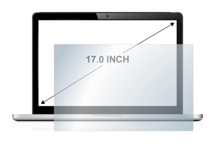 BROTECT 17" Panzerglasfolie Schutzfolie für Notebooks mit 17,0 Zoll (43.2 cm) [368 x 229 mm, 16:10]