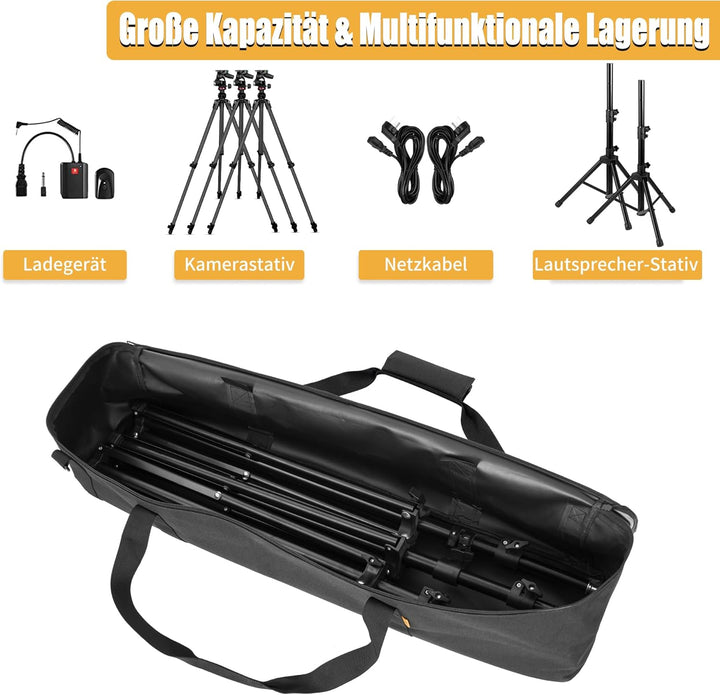OUUTMEE stativtasche stativtragetasche, 80x20x20cm strapazierfähige Nylontasche mit Schulterriemen u