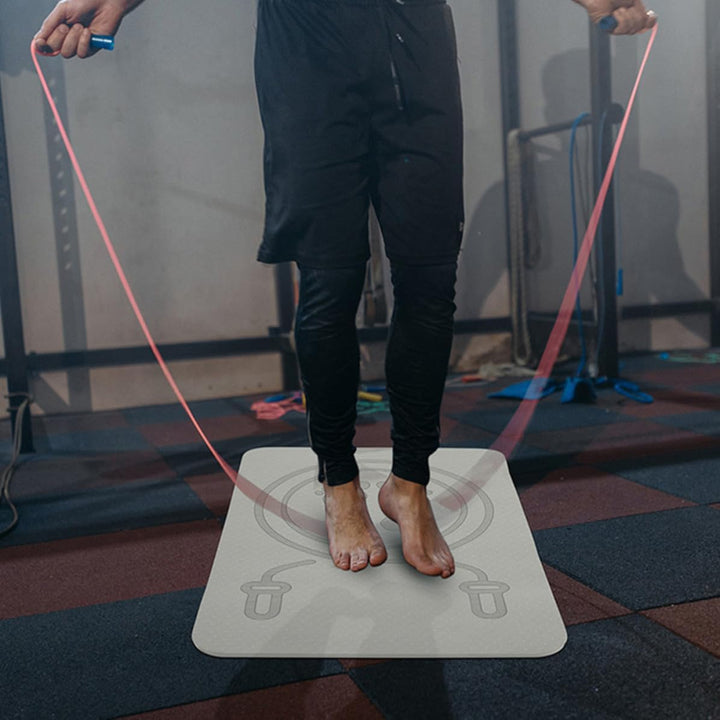 Tpe Sprungmatte Rutschfest Rund für Seilspringen, 1 Stück | Leicht zu Bewegen, für Sport und Yoga, D