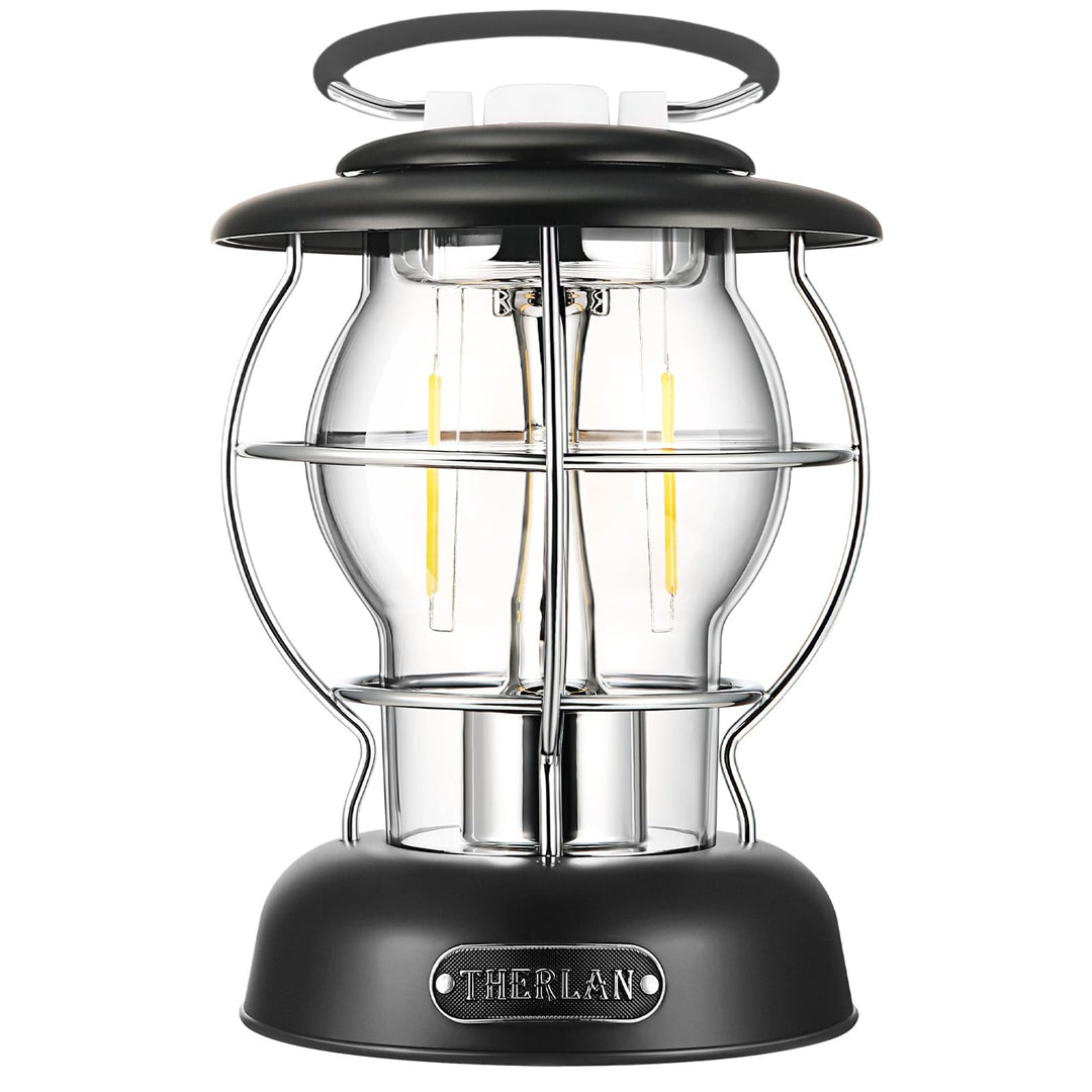 Therlan campinglampe, Retro Camping Laterne, (320LM, IP44, 5000mAh, bis zu 180h) 3 Helligkeiten Leuc