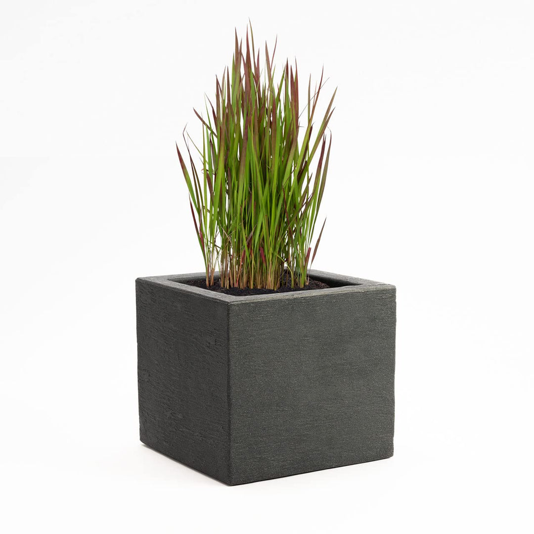 Pflanzwerk® Pflanzkübel Anthrazit Kunststoff 34x40x40cm *Frostbeständig* *100% ÖKOLOGISCH* *2 Jahre