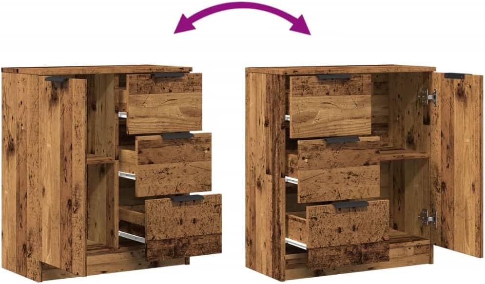 vidaXL Sideboard, Kommode mit Stauraum, Anrichte Schrank für Wohnzimmer, Beistellschrank Mehrzwecksc