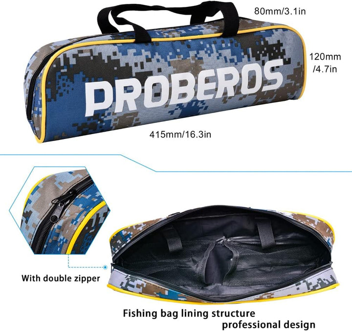 Angelrute und Rolle Combo, 2,1 m Kohlefaser Teleskop Angelrute mit Spinning/Baitcasting Reel Combos,