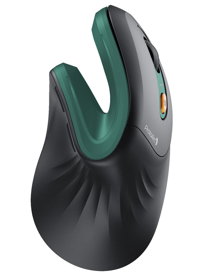 ProtoArc EM11 NL Ergonomische Vertikale Maus, Kabellos Aufladbar Mouse mit 3 Gerät (Bluetooth+Blueto