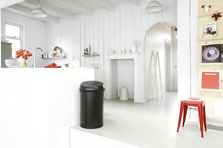 Brabantia 402562 Touch Bin Abfalleimer 60 l, matt schwarz 60 Liter Matt Black, 60 Liter Matt Black