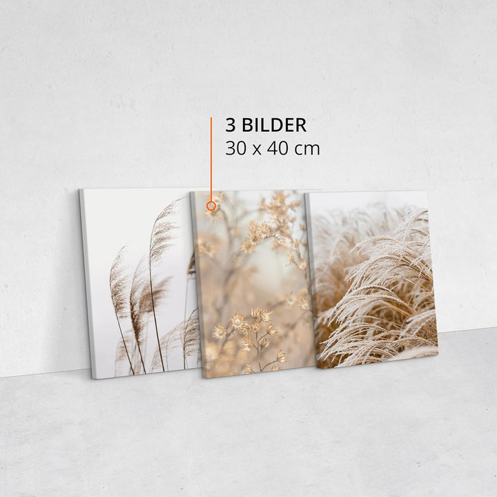 Muralo - Wandbilder Leinwand Set Aufhängefertig - Bilder für Wohnzimmer Schlafzimmer - Moderne Wandd
