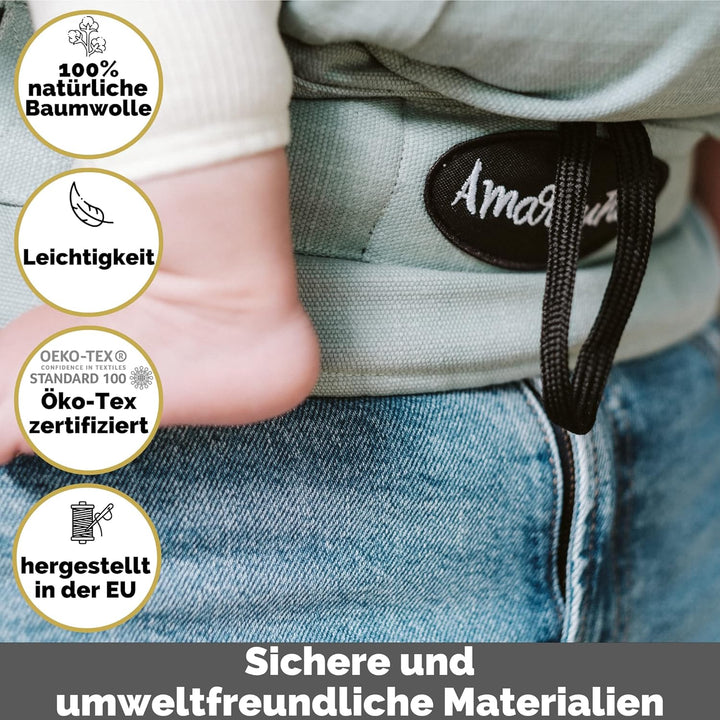 Amarsupiel - Babytrage Ergonomisch Von 4 bis 6 Monaten bis 3 oder 4 Jahre - Bequem und Einfach Anzup