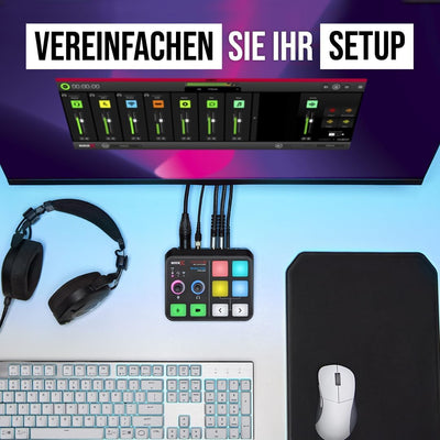 RØDE X Streamer X Professionelles Audio Interface und 4K Video Capture Card mit XLR-, HDMI- und TRRS