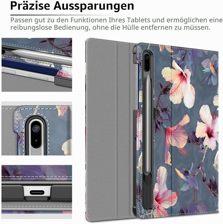 Fintie Hülle für Samsung Galaxy Tab S8 Plus 2022/S7 FE 2021/S7 Plus 2020 12.4 Zoll, Multi-Winkel Bet