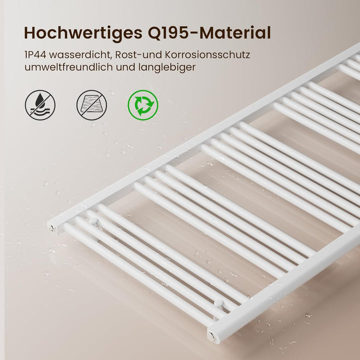 Heilmetz Badheizkörper Weiss Handtuchtrockner Heizung 700 x 400 mm Bad Heizkörper Handtuchheizkörper
