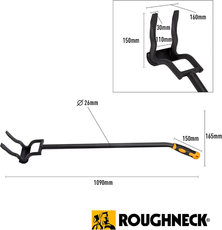 Roughneck Gorilla ROU64644 Pallet Buster – Heavy-Duty Demolition Pry Bar for Dismantling &amp; Lifting P