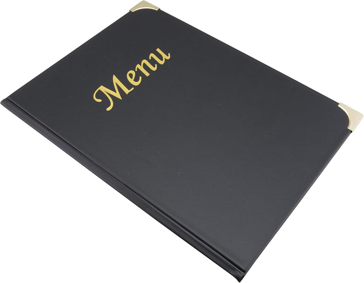 Securit MC-BOX-BRA4-BL Speisekartenumschläge in einer Box, Basic-Reihe, A4, Schwarz Box A4 Schwarz,