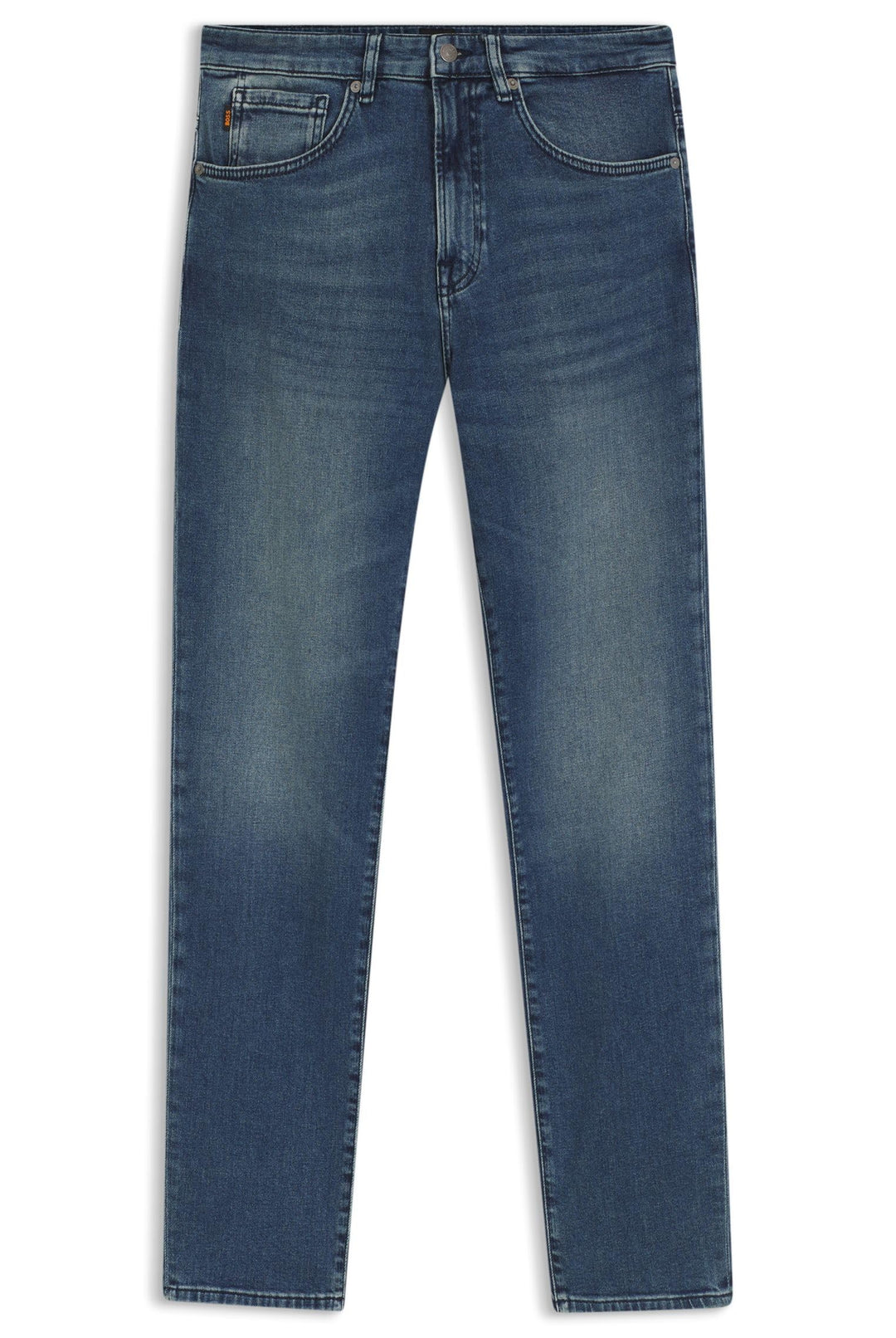 BOSS Herren Re.Maine BC-C Schwarze Maine Regular-Fit Jeans aus bequemem Stretch-Denim 29W / 34L Medi