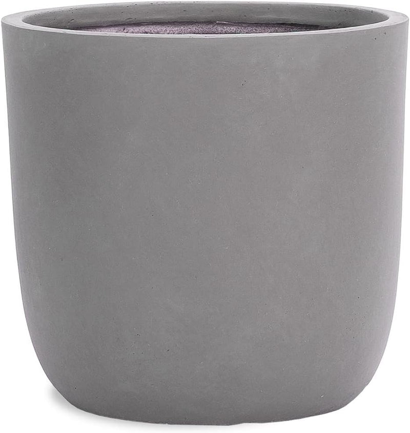 Pflanzwerk® Pflanzkübel Cup - Blumentöpfe Übertöpfe 27cm Ø GRAU *Frostbeständige Blumenkübel* *UV-Sc