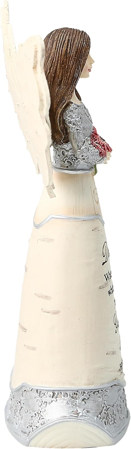 Pavilion Gift Company Elements 82328 Angel Figurine Holding Butterflies, Best Things In Life, 8-Inch