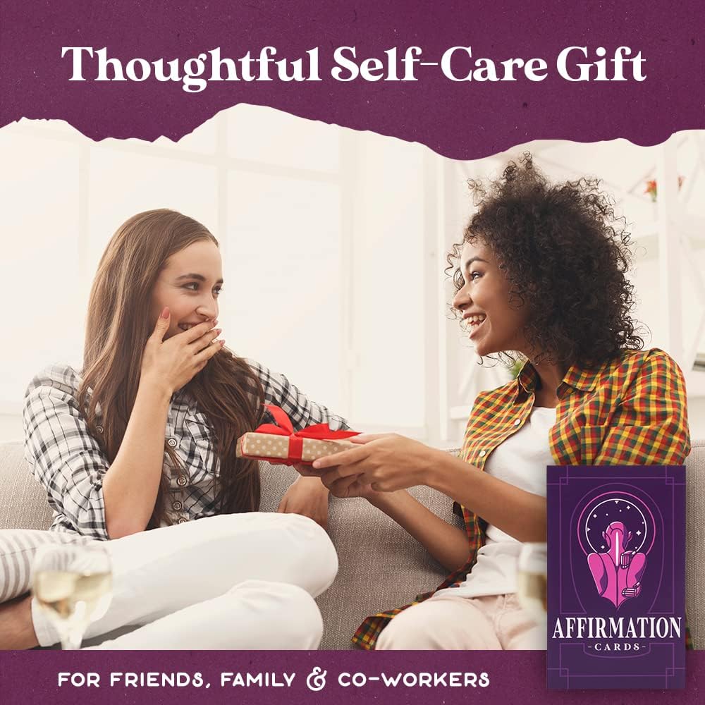 PURPLE CANYON Daily Affirmation Cards for Stress Relief, Meditation, and Motivation | Perfect Mindfu