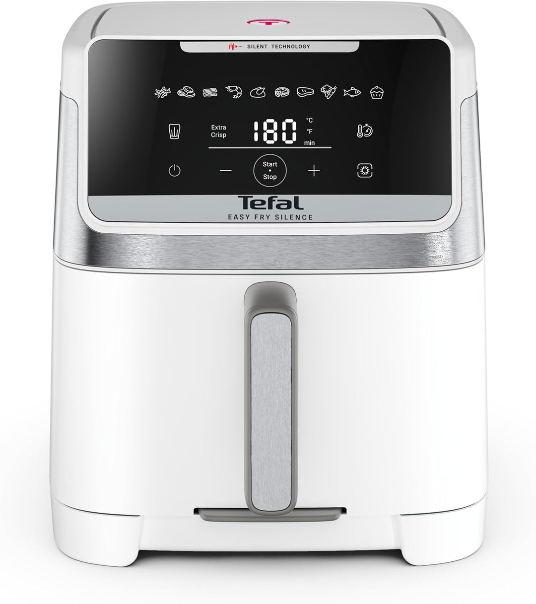 Tefal Easy Fry Silence Heissluftfritteuse, 7 L Fassungsvermögen, Silent-Technologie, 10 voreingestel