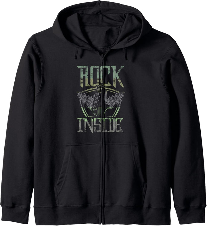 Rock & Roll Gitarren Spieler Rockmusik Rock and Roll Kapuzenjacke