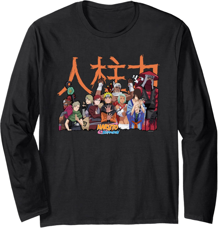 Naruto Shippuden Jinchuuriki Gruppe Langarmshirt