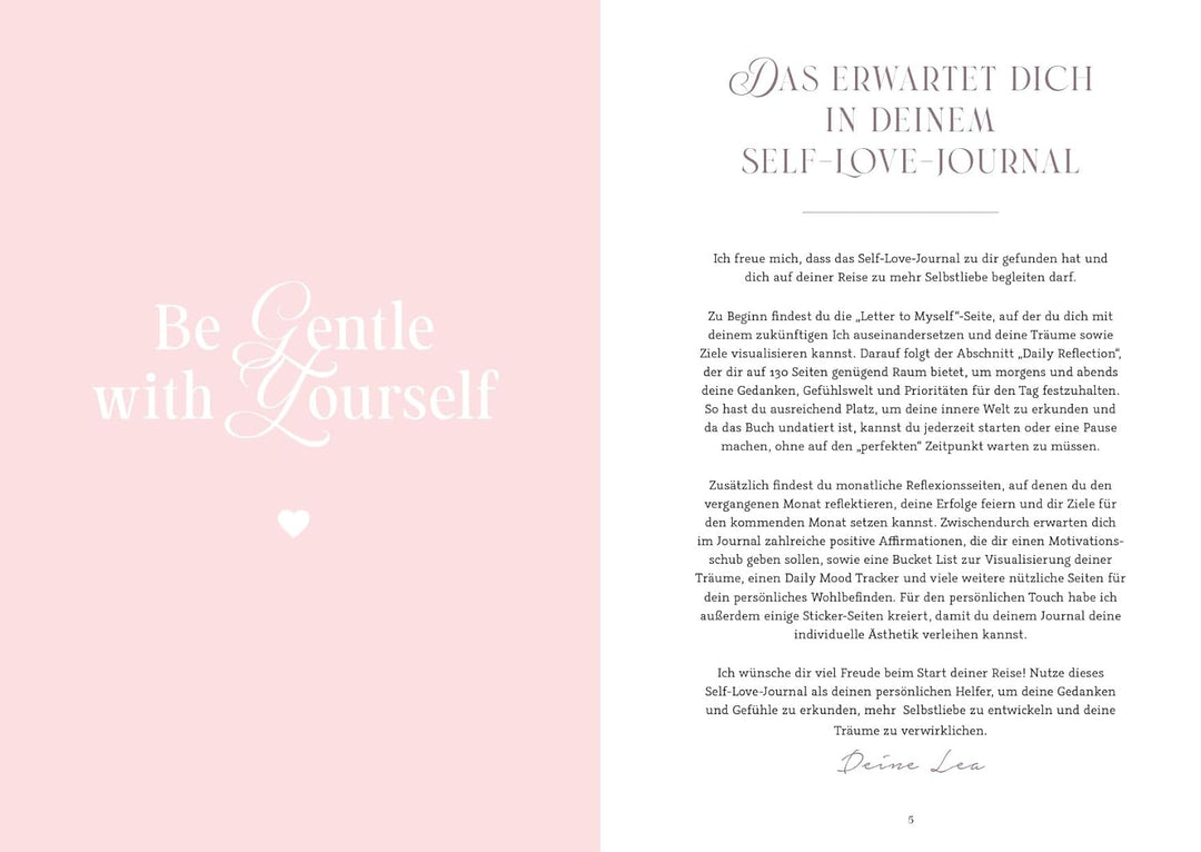 Dear Me – Das Self-Love-Journal: Das Journal mit vielen Extras: Daily Reflexionen, Habit Tracker, Bu