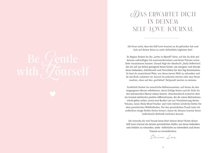 Dear Me – Das Self-Love-Journal: Das Journal mit vielen Extras: Daily Reflexionen, Habit Tracker, Bu