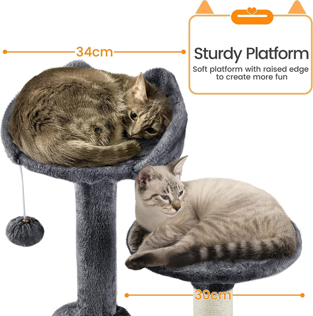 Yaheetech XXL Katzenkratzbaum 175 cm deckenhoch Kratzbaum für 3-4 Katzen, Stabil Kletterbaum mit Sis