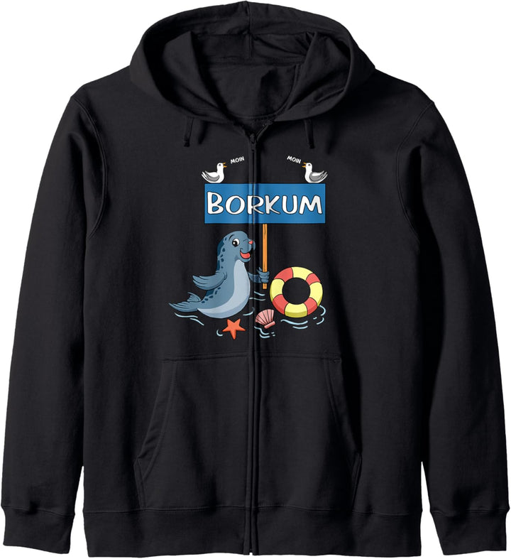 Moin Moin - Insel Borkum Kapuzenjacke
