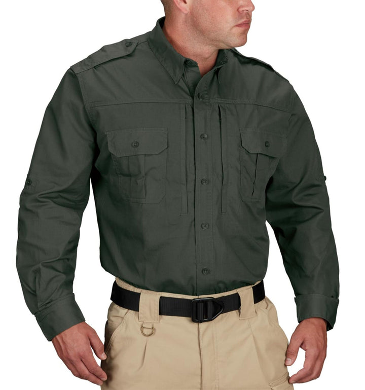 Propper Herren Langarm Taktisches Hemd Khaki Large Long