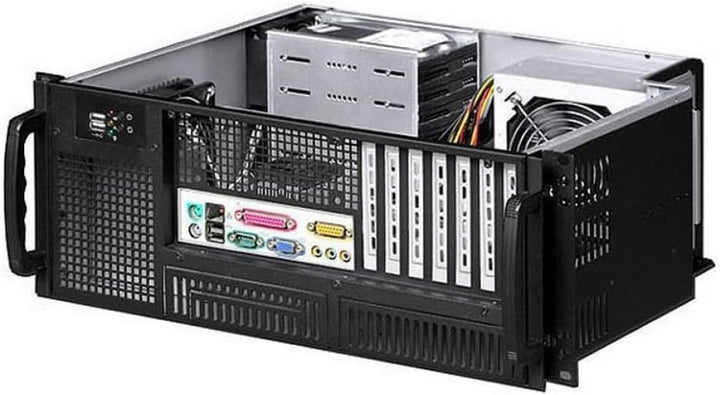 Industrial Chassis 19" Pc ATX 4U 4U Ultra Compatto Schwarz, 4U Ultra Compatto Schwarz