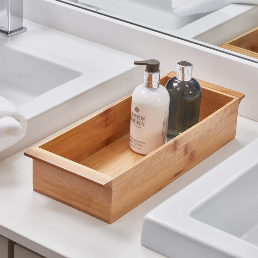 InterDesign Formbu Bar Seifenschale für Badezimmer Eitelkeiten, Küche Spüle Tief Bambus, Tief