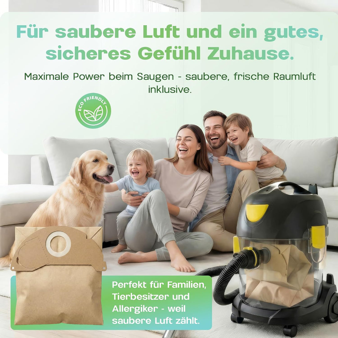 20 Staubsaugerbeutel passend für Kärcher Staubbeutel KFI 222, 6.904-322.0, Serie Kärcher WD2, MV2, A
