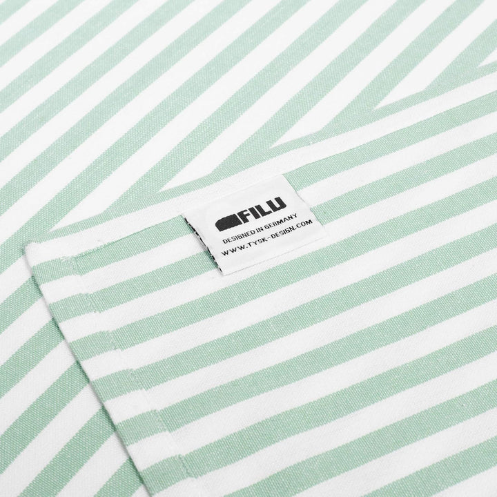 FILU Geschirrhandtücher 8er Pack Mint/Weiss gestreift (Farbe und Design wählbar) 45 x 70 cm - hochwe