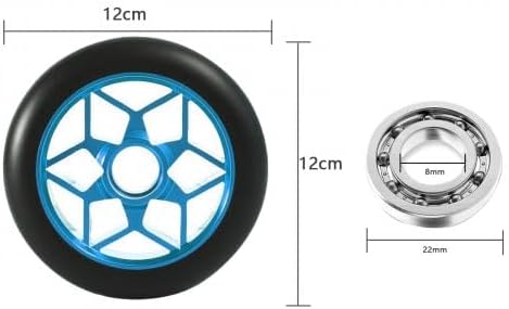 2 Stück 110mm Stunt Scooter Rollen, Scooter Ersatzräder räder mit ABEC-9 Lager, für meisten Stuntsco
