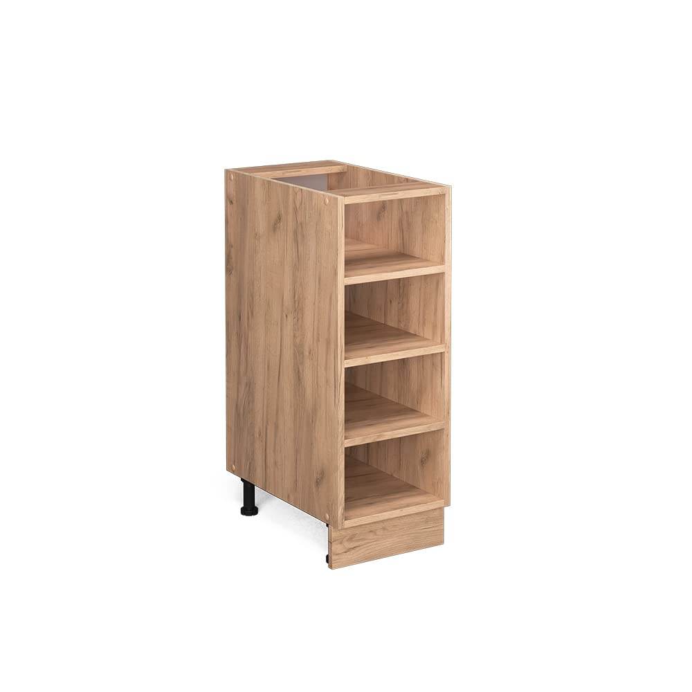 Vicco Küchenregal Fame-Line, Goldkraft Eiche/Goldkraft Eiche, 30 cm ohne Arbeitsplatte Regaluntersch