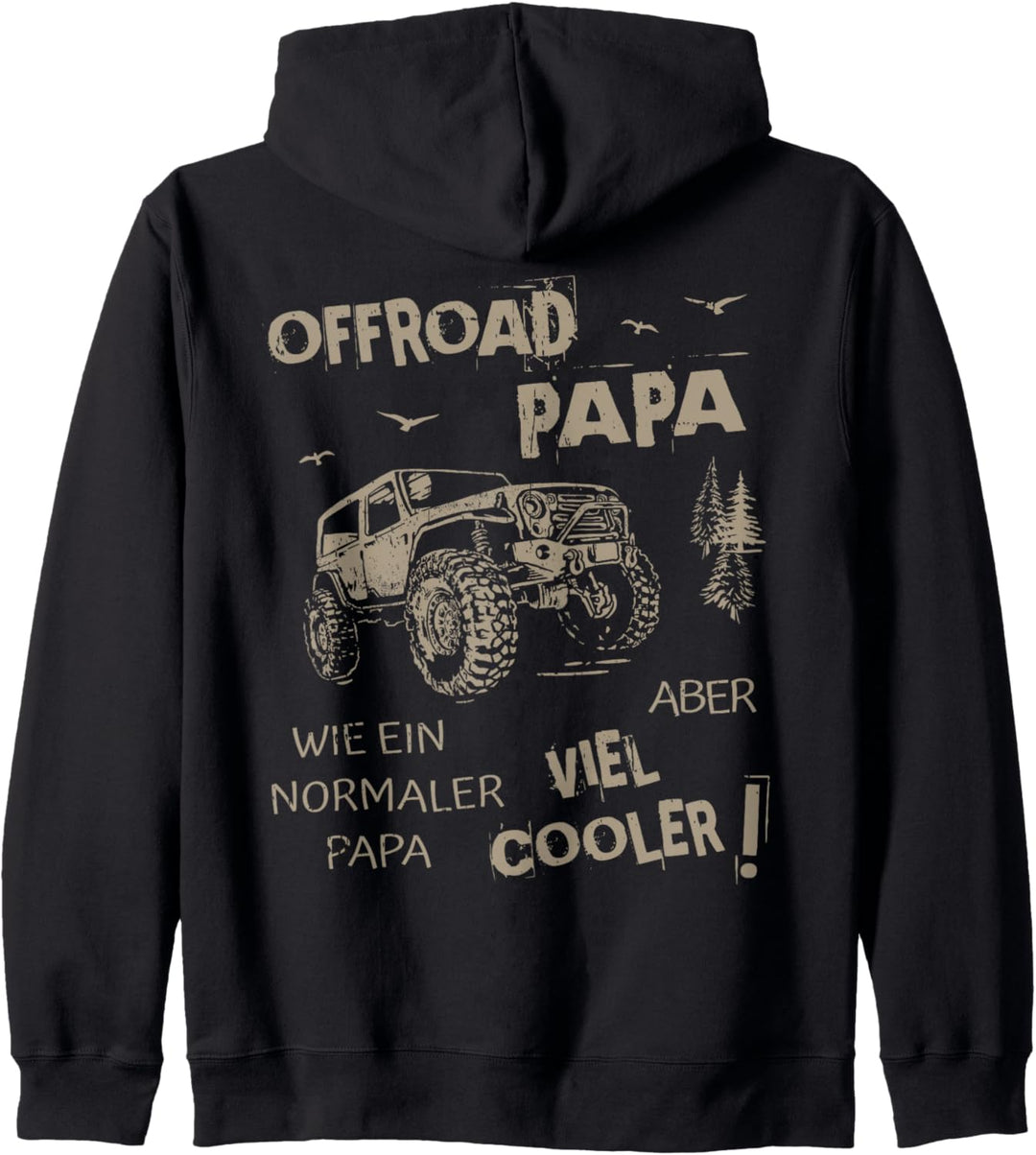 Offroad Papa, wie ein normaler Papa aber cooler 4x4 Vatertag Kapuzenjacke