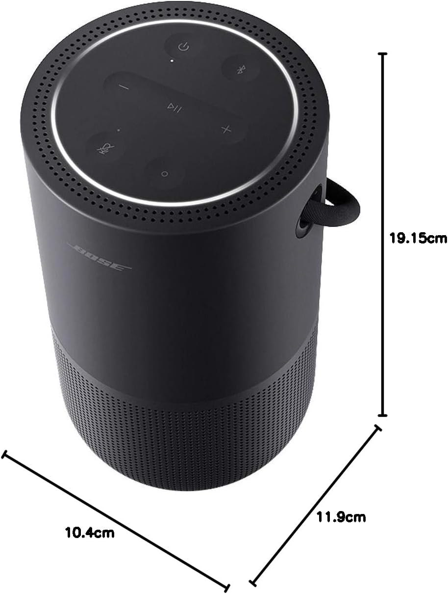 Bose Portable Smart Speaker – mit integrierter Alexa-Sprachsteuerung, in Schwarz, Schwarz