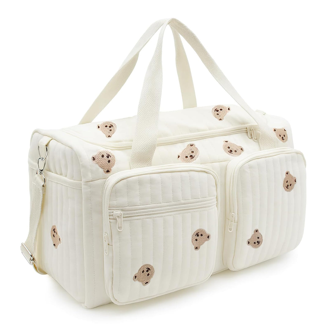 Grosse Wickeltasche Bag, Kompakte Baby Windeltasche & Reisetasche, Vielseitige Tragetasche mit Schul