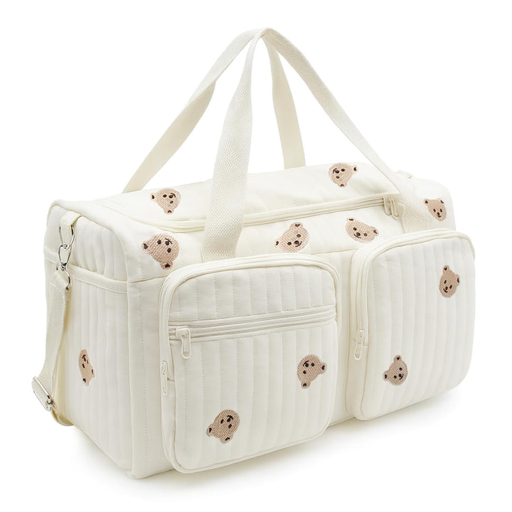 Grosse Wickeltasche Bag, Kompakte Baby Windeltasche & Reisetasche, Vielseitige Tragetasche mit Schul