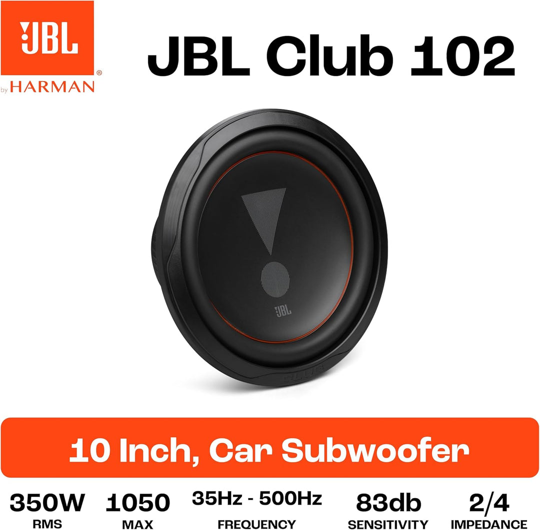 JBL Club 102SL - 1000 Watt Subwoofer Auto Radio für Flach-Einbau in KfZ Musikanlage von Harman Kardo