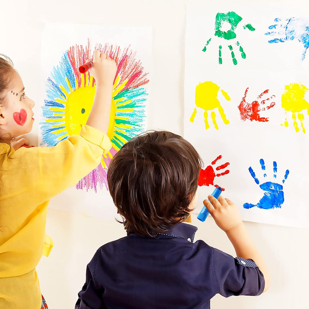 Shuttle Art Tempera Malstifte, 40 bunte feste Tempera Gouache farbstifte für Kinder, schnell trockne
