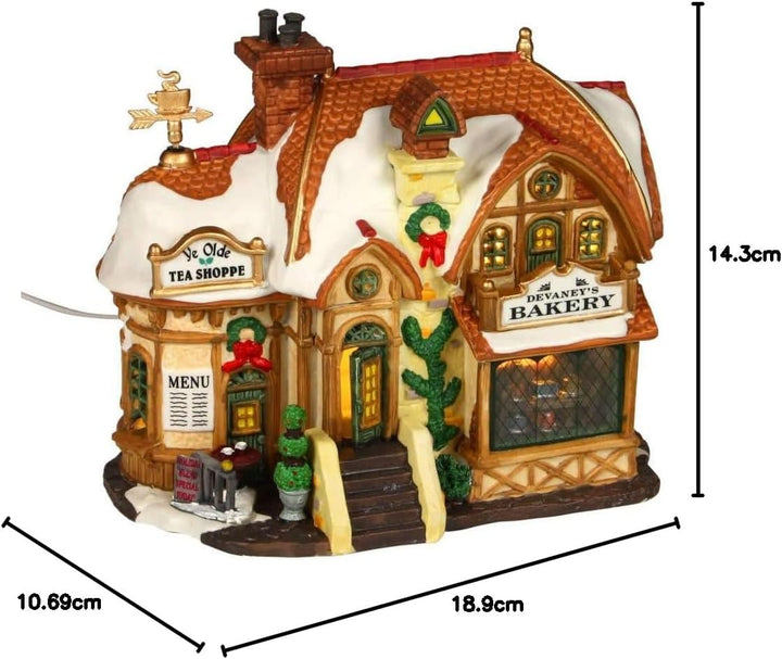 Lemax Devaney's Bakery - 18,9cmx14,3cmx10,7cm - Beleuchtete Bäckerei - LED - Porzellan