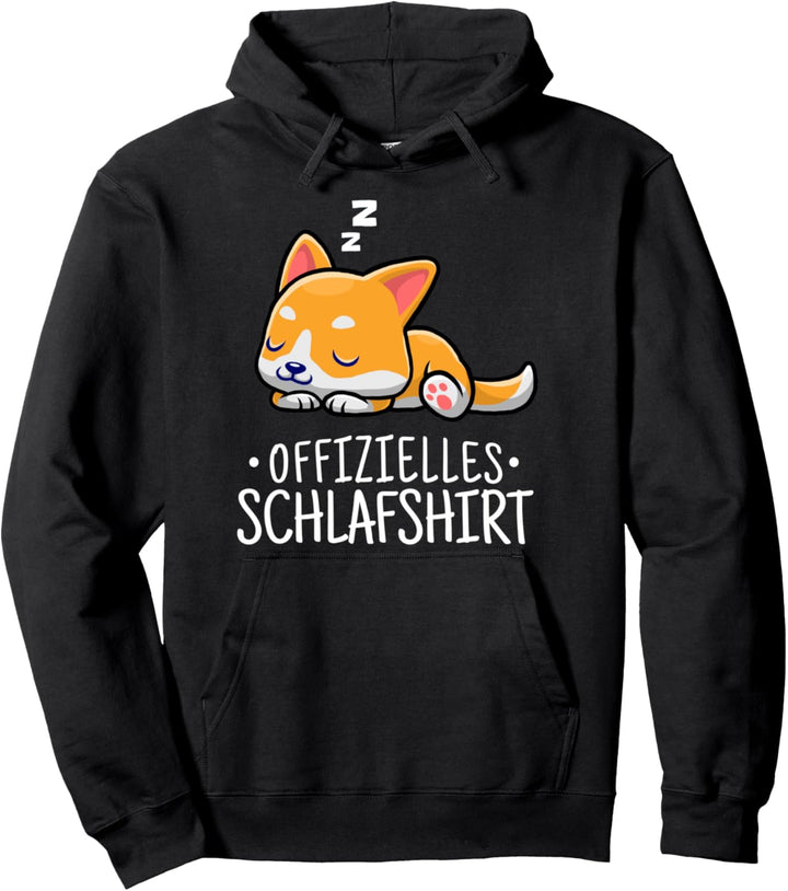 Offizielles Schlafshirt Hund Schlafanzug Welpe schlafen Pullover Hoodie