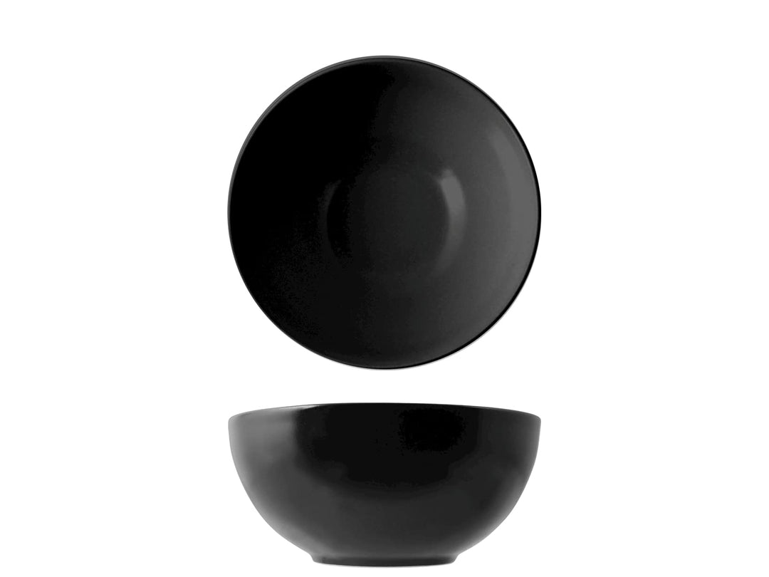 H&h set 6 coppette denver in stoneware nero cm 16