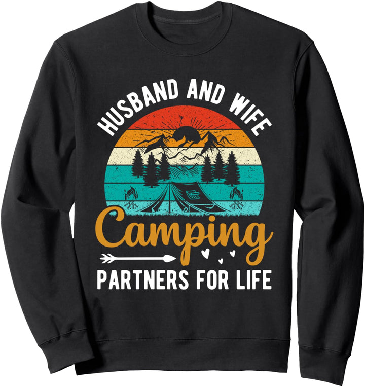 Ehemann und Ehefrau Camping Partner fürs Leben Sweatshirt