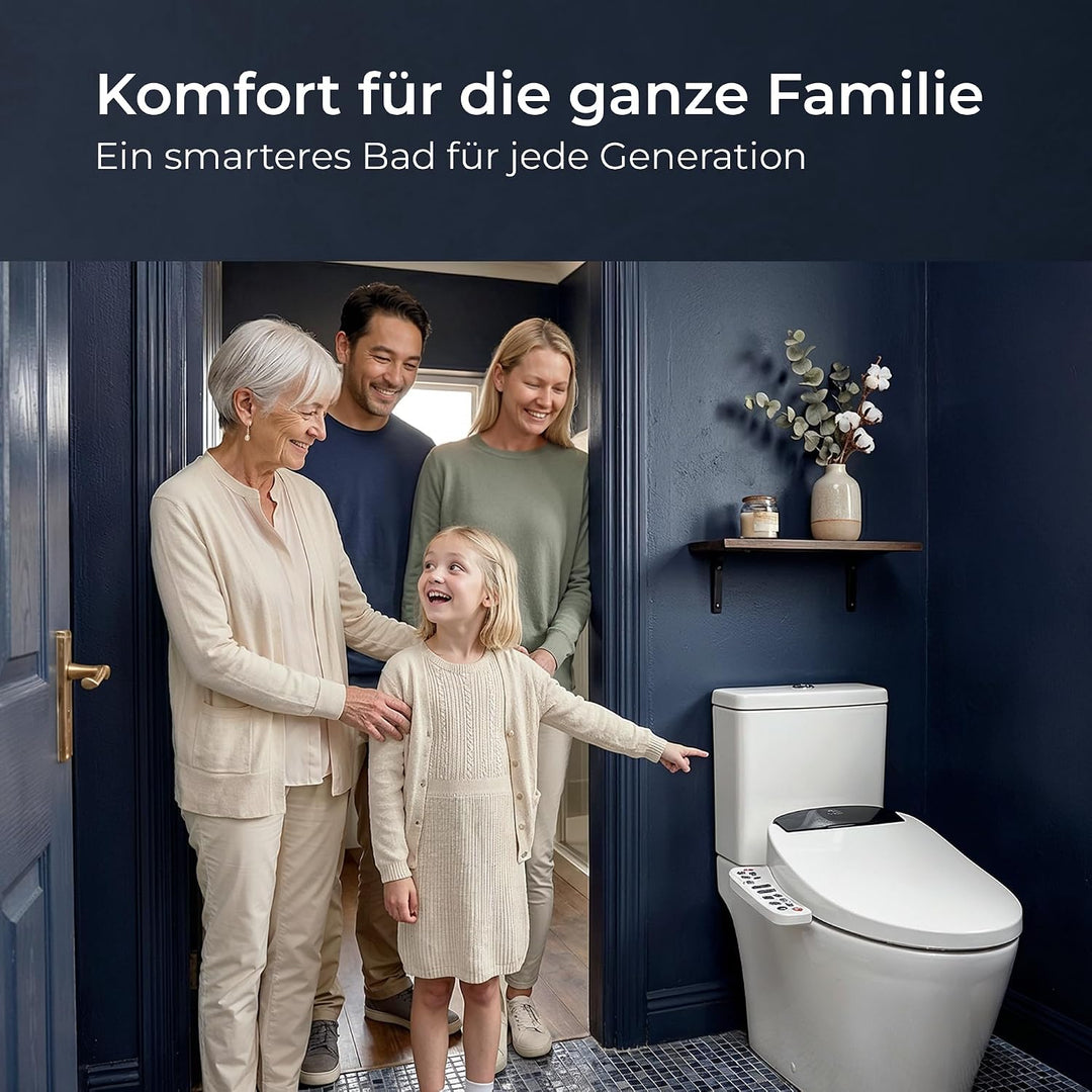 TokyoSeat Japanische Toilette, Dusch WC Aufsatz – Smart Toilet mit Bidet, beheizbarer Toilettenbrill