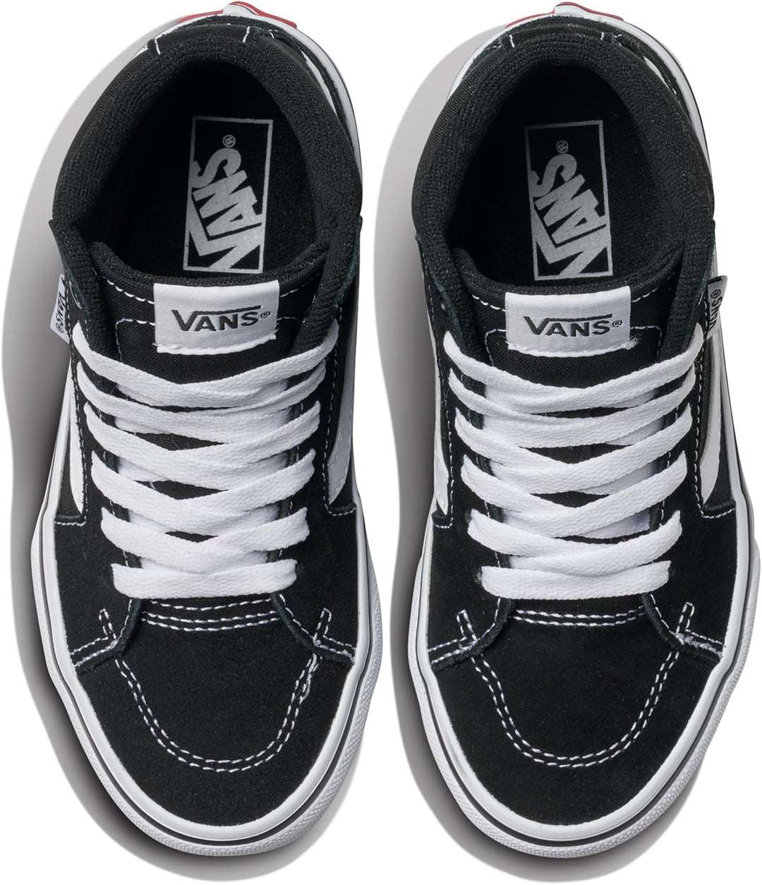 Vans Unisex Kinder Filmore Hi Sneaker 27 EU Suede Canvas Black White, 27 EU Suede Canvas Black White