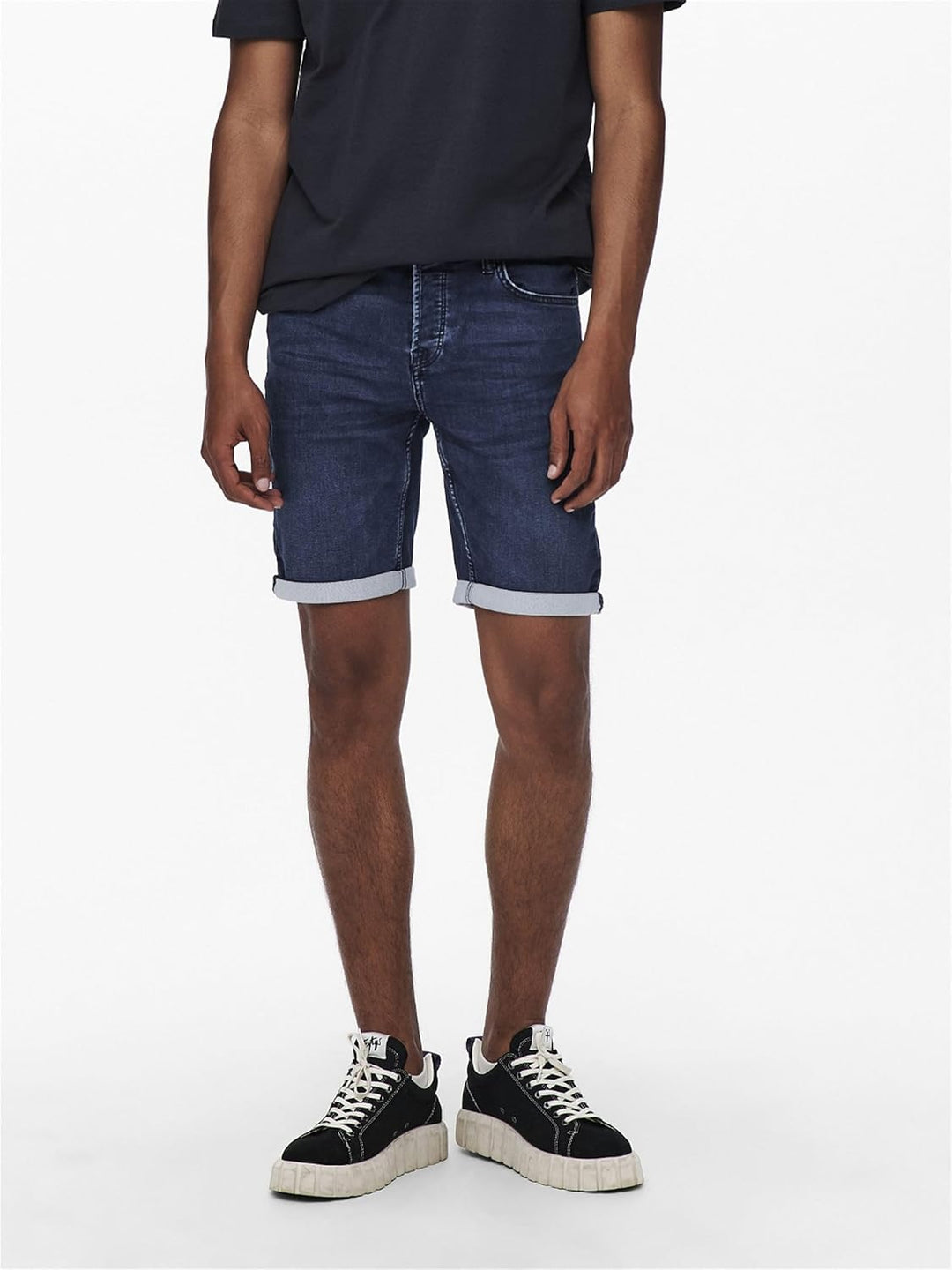 ONLY & SONS Herren Jeans-Shorts XL Blue Denim, XL Blue Denim